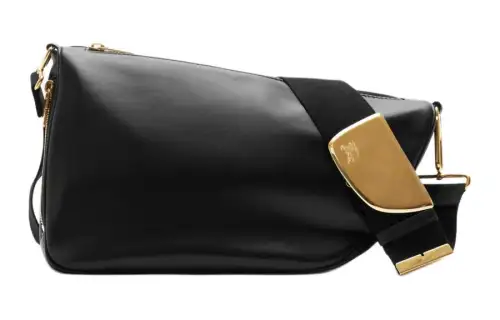 Burberry Shield Calfskin Portable Crossbody Bag, Shoulder Bag Women's Black