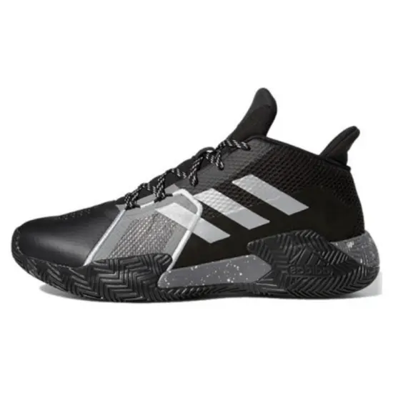 Adidas Court Vision 2 Vintage Basketball Shoes Men Mid-top Black/white/gray