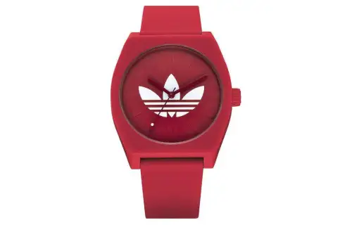 Adidas Originals Wrist Watches Quartz Movement Silicone Strap 38mm Red Watch Dial Men's Watches
