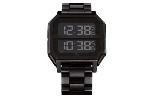 Adidas Originals Wrist Watches Quartz Movement Stainless Steel Strap 41mm Black Dial Unisex ['50', 149262]m Waterproof