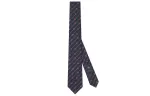 Gucci interlocking G logo striped tie