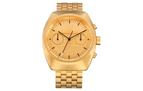 Adidas Originals Wrist Watches Quartz Movement Stainless Steel Strap 40mm Gold Dial Unisex ['50', 149262]m Waterproof