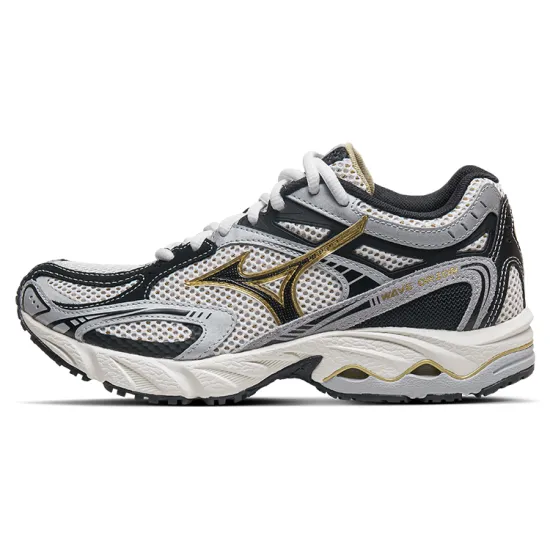 Mizuno Running Shoes Unisex Low-Top Ecru/Gold/Black Silver