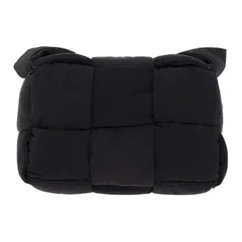 Bottega Veneta CASSETTE Polyamide Crossbody Bag, Shoulder Bag Mini Unisex Black