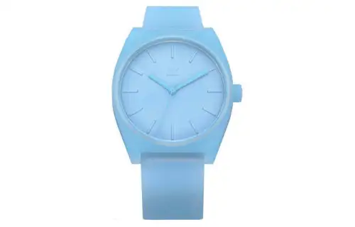 Adidas Originals Wrist Watches Quartz Movement Silicone Strap 38mm Blue Dial Men's Watches ['50', 149262]m Waterproof