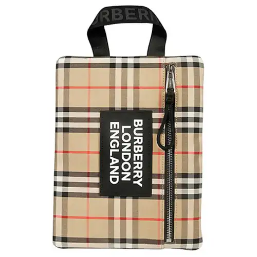 Burberry Cotton Handbag Clutch Men's Classic
