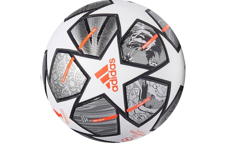 Adidas Size 5 Soccer Ball Pu Seamless Thermal bonding Unisex Gray White