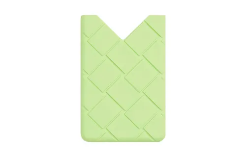 Bottega Veneta Silicone Card Holder Women's Fennel Green
