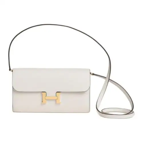 HERMES Constance To Go Gold tone Lock Epsom Leather Wallet, Clutch, Shoulder Bag, Crossbody Bag Women's