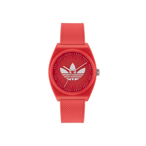 Adidas Originals Wrist Watches Quartz Movement Resin Strap 38mm Red Watch Dial Unisex
