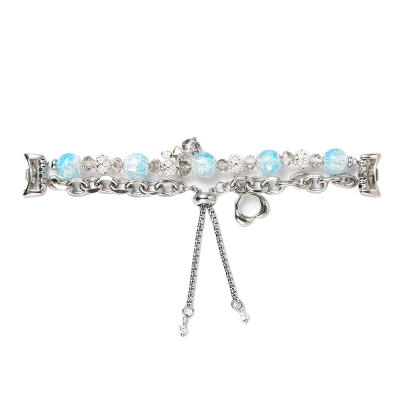 IBOANN Watch Band Xiaomi Compatibility Glass Beads Material