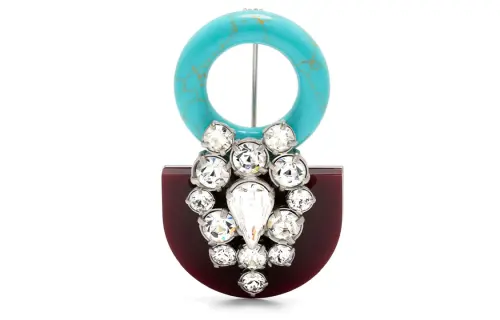 Maison Margiela Crystal-embellished Brooch