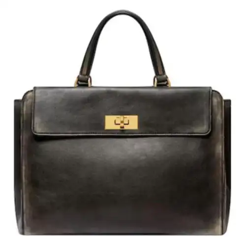 Balenciaga Women's Money Medium Tote Bag Used Effect Black
