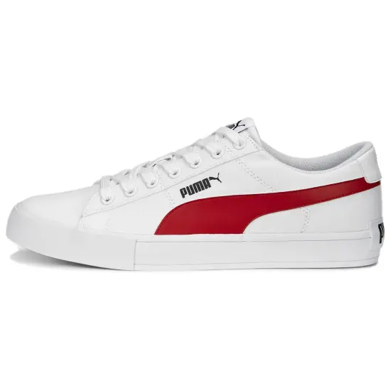 PUMA Bari Casual Skateboard Shoes Unisex Low-Top White Red