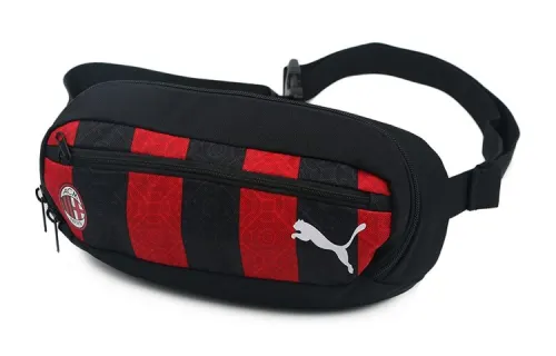 PUMA Fabric Fanny Pack Regular Unisex Black Red Multicolor