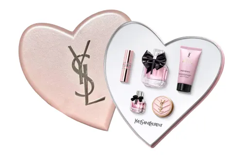 YSL, perfume, set, floral gift box, cranberry, Birthday gift