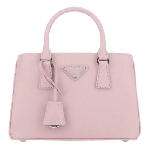 PRADA Cow Leather Tote Bag, Shopping Bag, Handbag Women's Pink