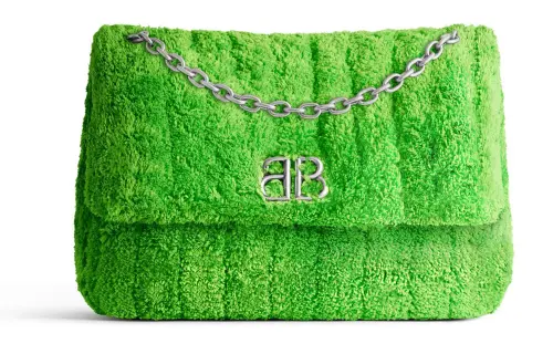 Balenciaga Polyester Handbag, Shoulder Bag Women's Green