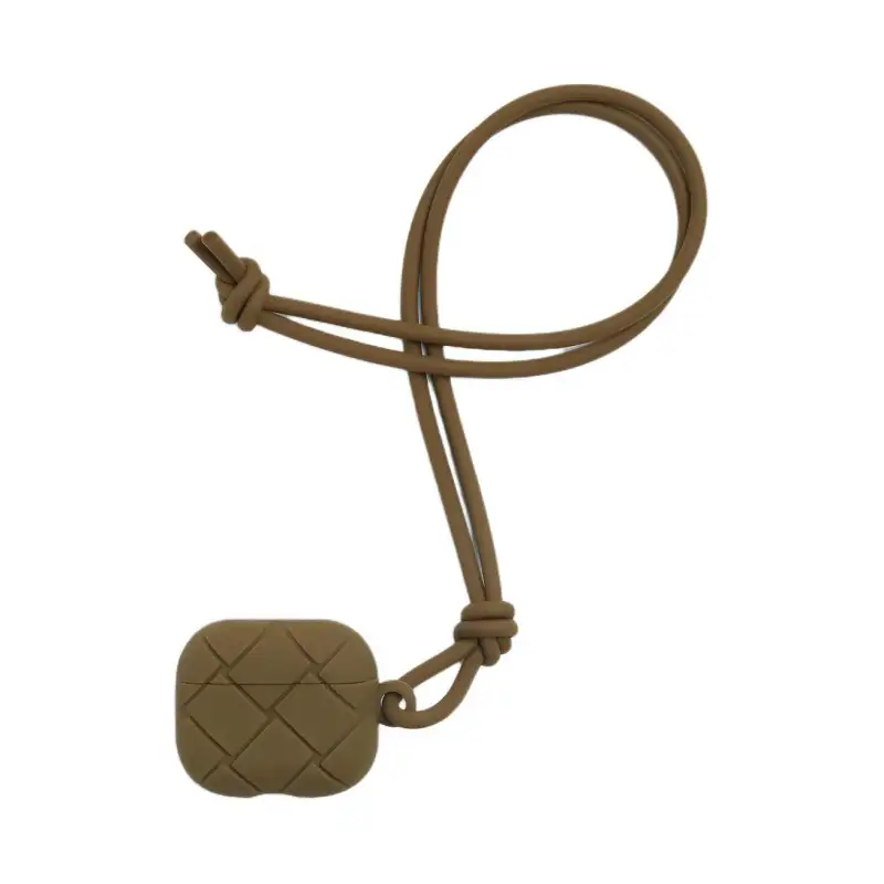 Bottega Veneta Silicone AIRPODS Protective Cover Earphone Case Men's Mud Brown