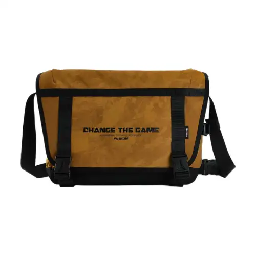 FILA FUSION Fabric Shoulder Bag, Crossbody Bag, Handbag Regular Unisex Yellow