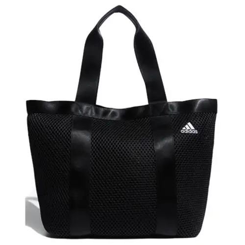 Adidas Polyester Tote Bag, Shopping Bag, Shoulder Bag, Handbag Regular Unisex Black