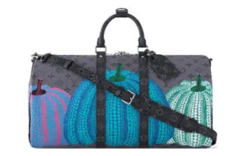 LOUIS VUITTON Lv X Yk Keepall 55 Pumpkin Print