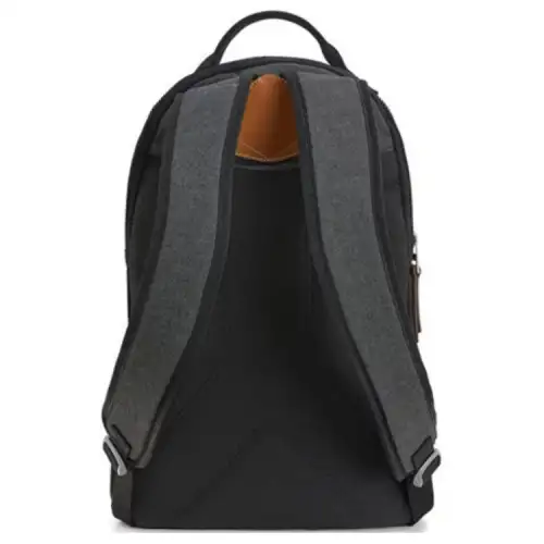 LOEWE Canvas Leather Backpack Men's Black Gray Patchwork