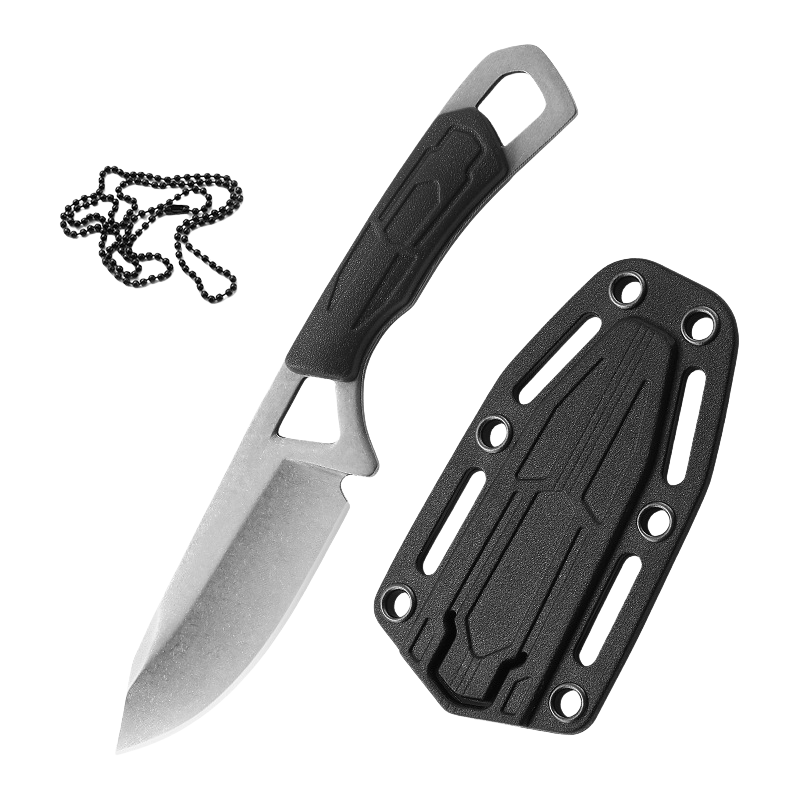 LENGBINGQI Mini Halter Knife, Personal Defense Necklace, Outdoor Survival Knife, Camping Survival Knife