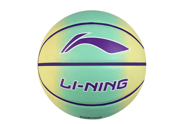 Li Ning Rubber Basketball Yellow Green Gradient Size 5 Training Kids’