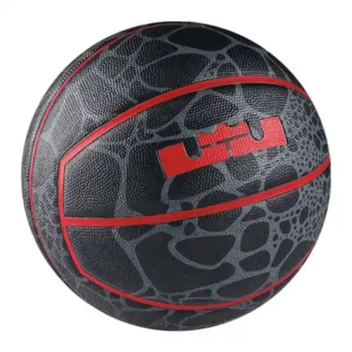 Nike Rubber Basketball LEBRON XIII PLAYGROUND James Black and Red No. 7 Training Men and Women