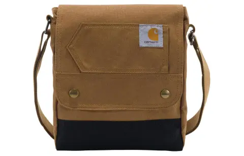 Carhartt Polyester Shoulder Bag, Crossbody Bag Unisex Brown