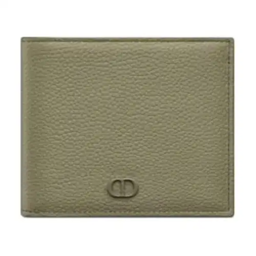 DIOR Grain Calfskin Wallet Men's Green