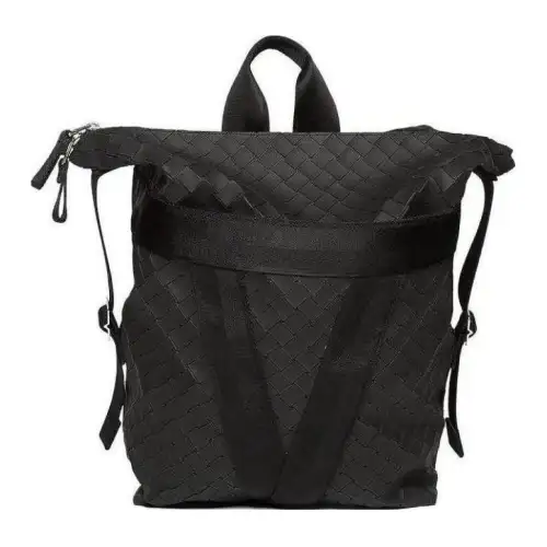 Bottega Veneta Intrecciato Nylon Backpack Men's Black