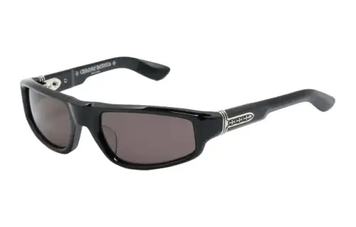 Chrome Hearts Irregular Shape Sunglasses Men's Black