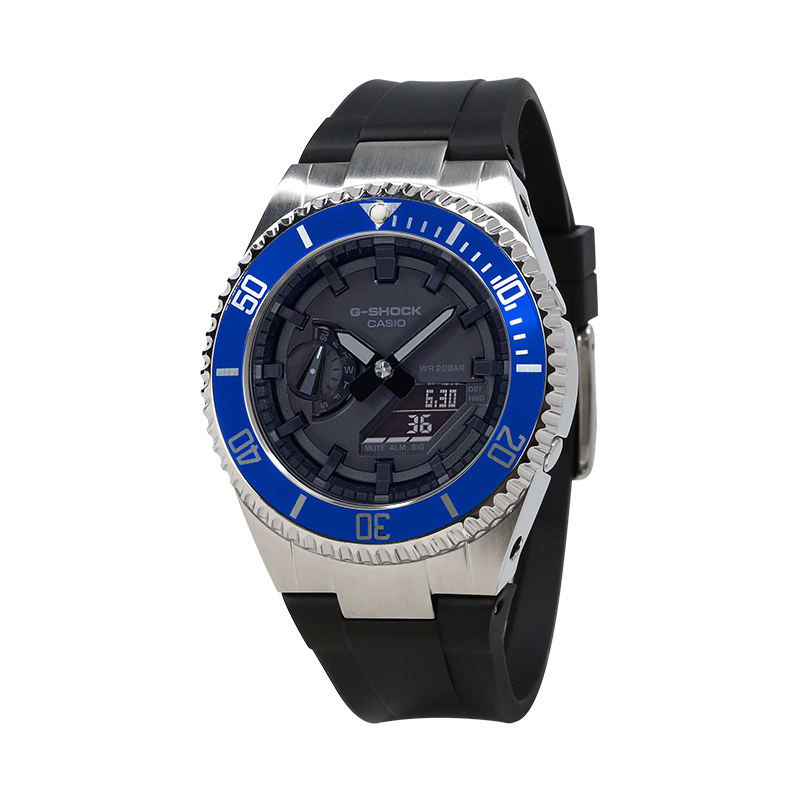 Casio, waterproof electronic rubber modified watch strap for men and women, black dial, custom-made, 200meter, Japanese and Korean