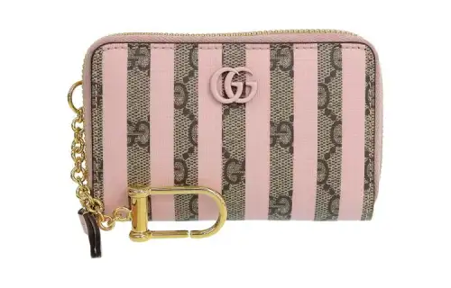 GUCCI PVC Wallet Women's Pink Multicolor
