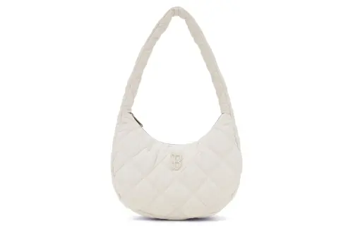 MLB Boston Red Sox Polyester Cloud Bag, Mom Bag, Shoulder Bag, Hobo Bag, Handbag, Shoulder Bag Women's White