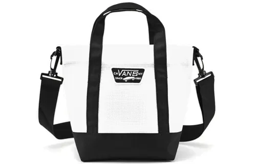 Vans Polyester Shoulder Bag, Crossbody Bag, Handbag Regular Unisex Black White