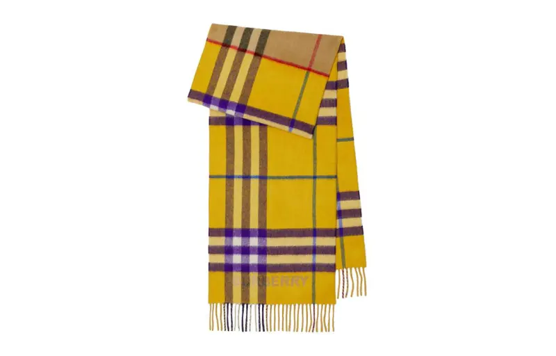 【Previous Season】Contrast Check cashmere scarf