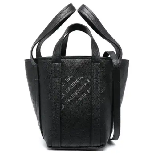 Balenciaga Calfskin Crossbody One Shoulder Handbag Mini Women's Black