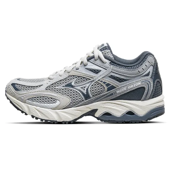Mizuno WAVE ORION Running Shoes Unisex Low-Top Gray Silver/Dark Blue