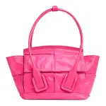 Bottega Veneta ARCO Calfskin Handbag Women's Pink