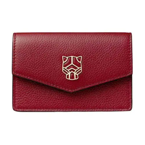 CARTIER PANTHÈRE Calfskin Card Holder Card Holder Women's Burgundy