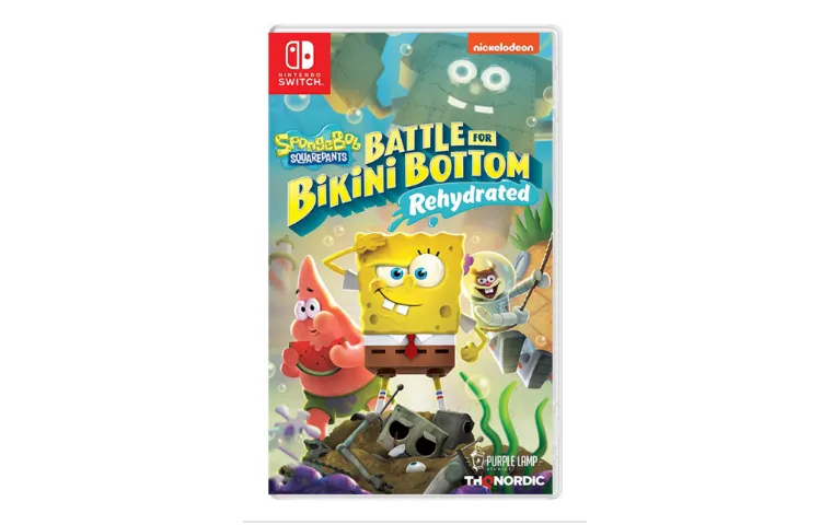 NINTENDO SWITCH SpongeBob SquarePants The Adventure In Bikini Bottom Remastered Game Software Cassette