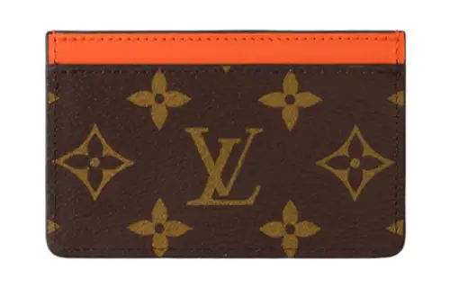 LOUIS VUITTON Card Holder Pm Colormania Orange