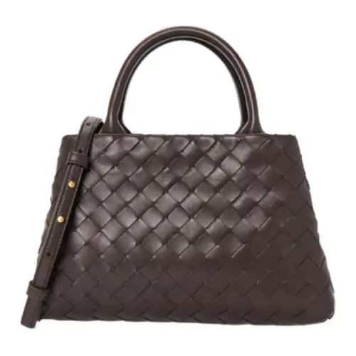 Bottega Veneta Sheepskin Crossbody One Shoulder Handbag Women's Brown