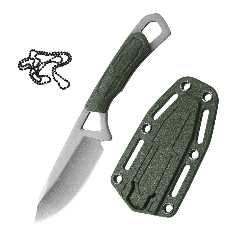 LENGBINGQI Mini Halter Knife, Personal Defense Necklace, Outdoor Survival Knife, Camping Survival Knife
