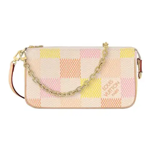 LOUIS VUITTON Pochette Accessoires Peach Pink