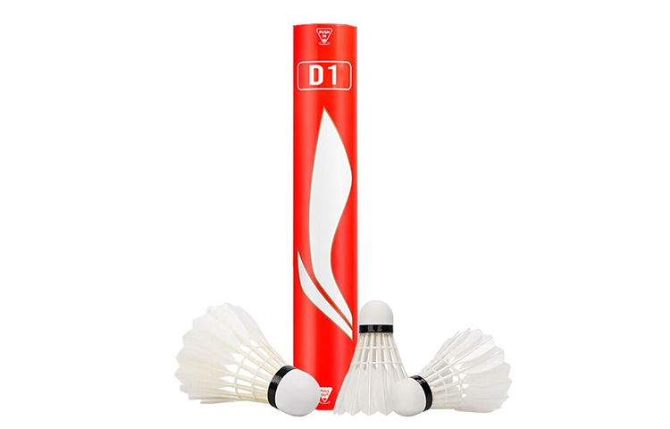 Li Ning AYQR034 4 Duck Feather Shuttlecock 12 Pack Duck Feather Match Ball Shuttlecocks