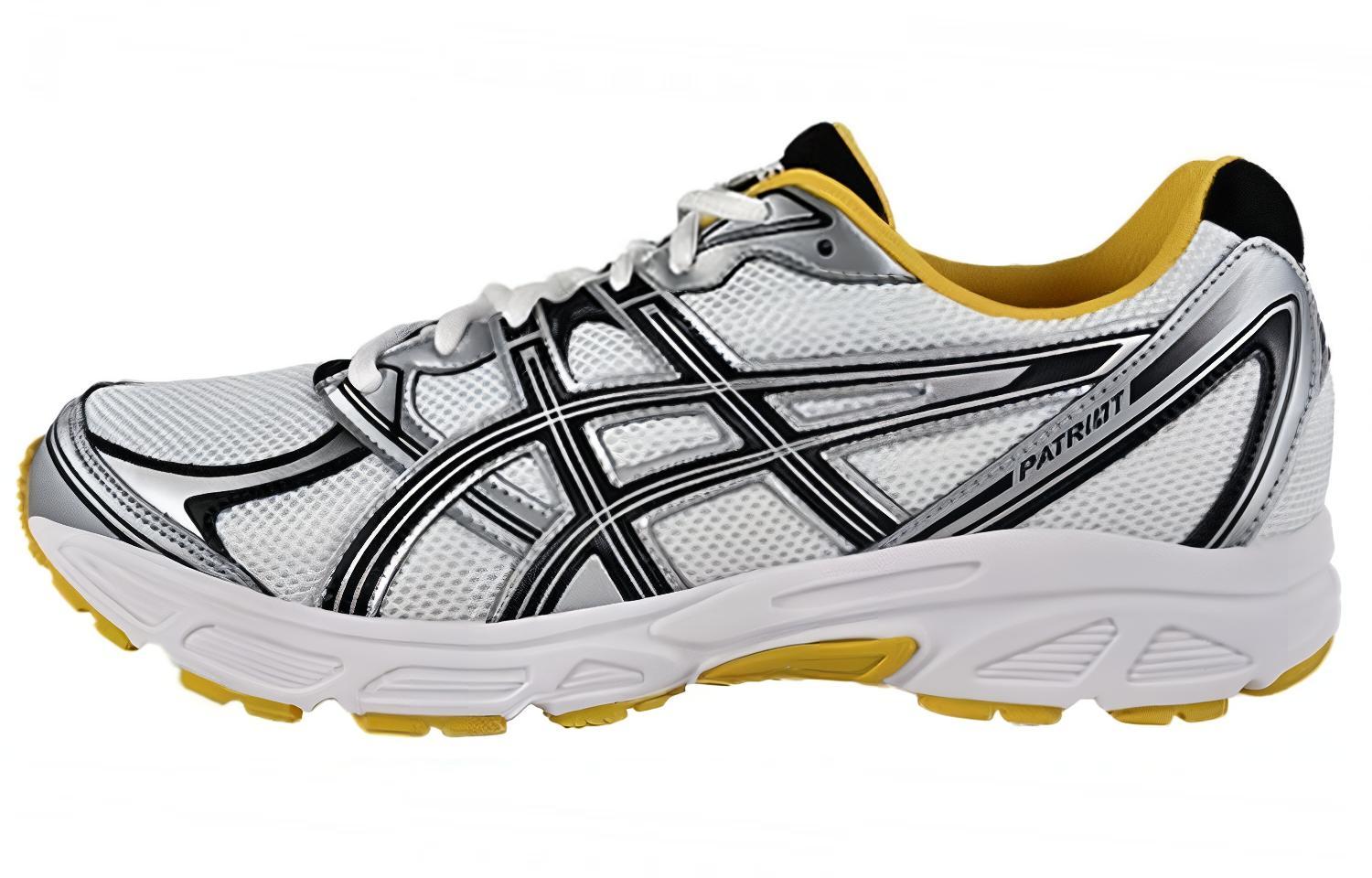 Asics Patriot 6 Abrasion Resistant Low top Running Shoes Men's White Silver